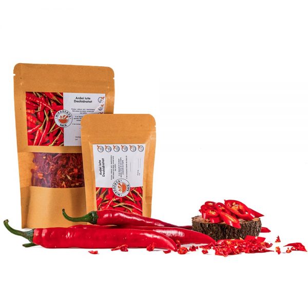 Ardei Iute Deshidratat, Condiment Picant pentru Curry, Sosuri, Marinade și Preparate Culinare 15g